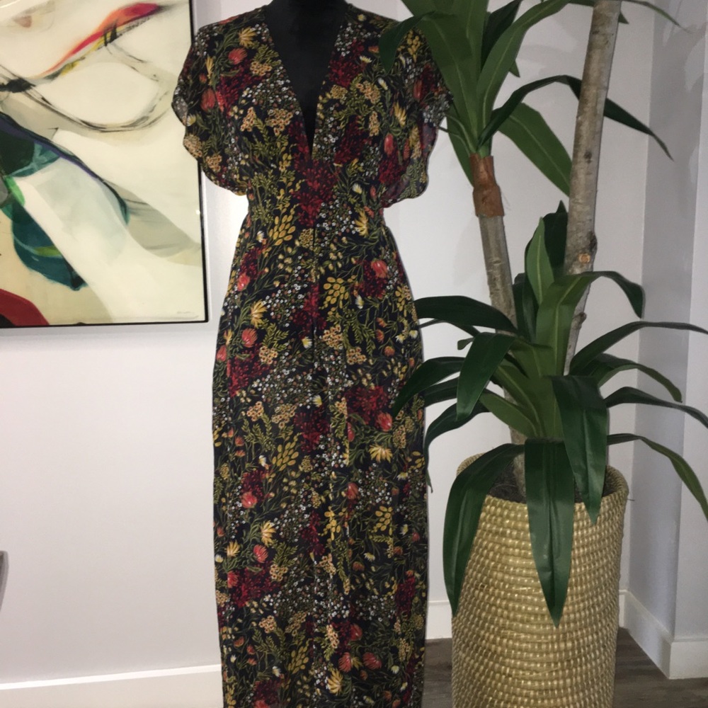 Long Floral Cover-Up